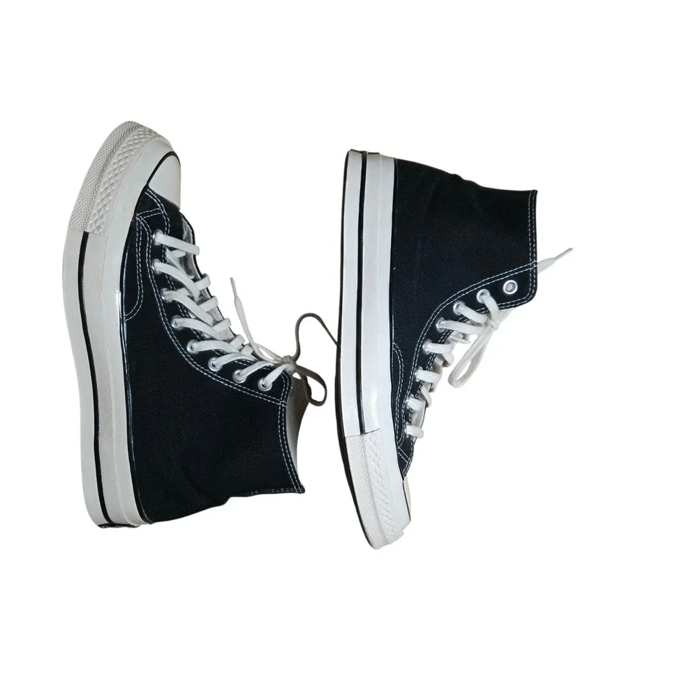 Converse All Star Chuck Taylor Black White Mens 10/Womens 8 High Top Sneakers